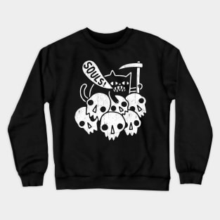 Dark Souls Cats \\ Vintage Design Style Crewneck Sweatshirt